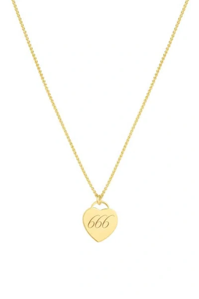Set & Stones Alice Angel Numbers Necklace In Gold