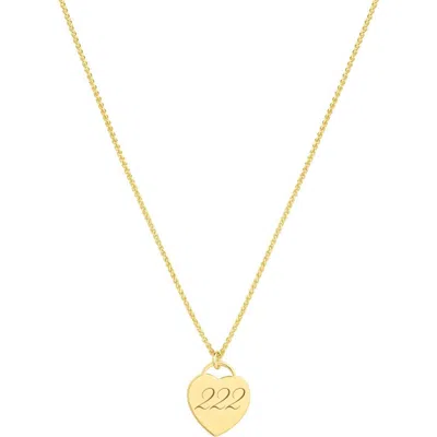 Set & Stones Alice Angel Numbers Necklace In Gold