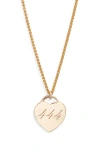 Set & Stones Alice Angel Numbers Pendant Necklace In Gold
