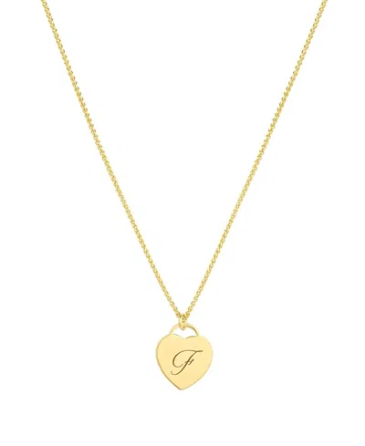 Set & Stones Alice Engraved Initial Heart Necklace In Transparent
