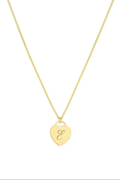 Set & Stones Alice Initial Heart Necklace In Gold