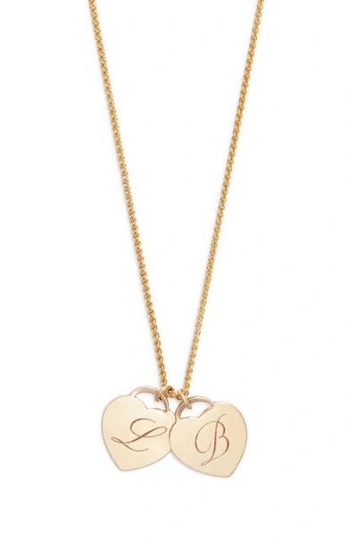 Set & Stones Alice Multi Initial Charm Necklace In Gold