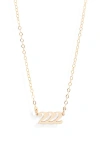 Set & Stones Angel Number Pendant Necklace In Gold