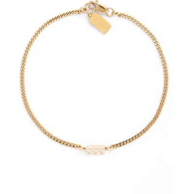 Set & Stones Angel Numbers Bracelet In Gold