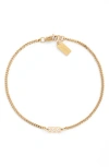 Set & Stones Angel Numbers Bracelet In Gold / 333