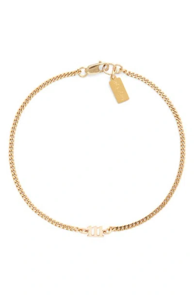 Set & Stones Angel Numbers Bracelet In Gold/111