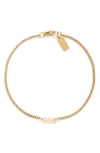 Set & Stones Angel Numbers Bracelet In Gold/444
