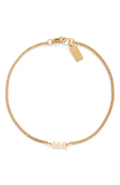 Set & Stones Angel Numbers Bracelet In Gold/444