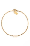 Set & Stones Angel Numbers Bracelet In Gold/555