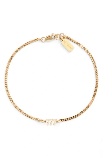 Set & Stones Angel Numbers Bracelet In Gold/777