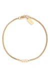 Set & Stones Angel Numbers Bracelet In Gold/999