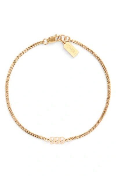 Set & Stones Angel Numbers Bracelet In Gold/999