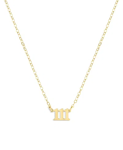 Set & Stones Angel Numbers Necklace In Gold