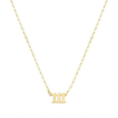 Set & Stones Angel Numbers Necklace In White