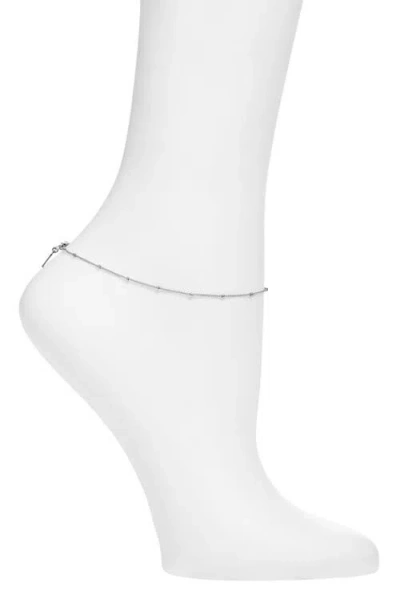 Set & Stones Aria Anklet In Silver