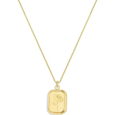 Set & Stones Audrey Birth Flower Necklace