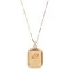 Set & Stones Audrey Birth Flower Pendant Necklace