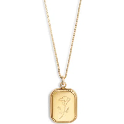 Set & Stones Audrey Birth Flower Pendant Necklace