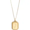 Set & Stones Audrey Birth Flower Pendant Necklace In Gold/may-lily Of The Valley