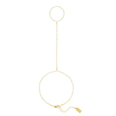 Set & Stones Austen Hand Chain In Pink