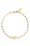 Set & Stones Bank Initial Bracelet