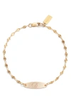 Set & Stones Bank Initial Bracelet