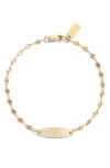 Set & Stones Bank Initial Bracelet