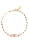 Set & Stones Bank Initial Bracelet In Gold
