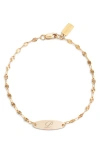 Set & Stones Bank Initial Bracelet In Gold/p