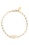 Set & Stones Bank Initial Bracelet In Gold/z