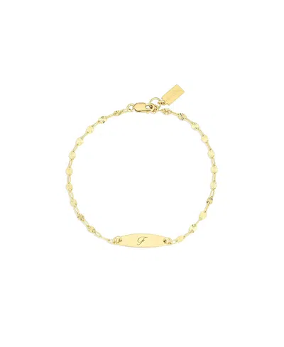 Set & Stones Banks Engraved Initial Bracelet In Transparent