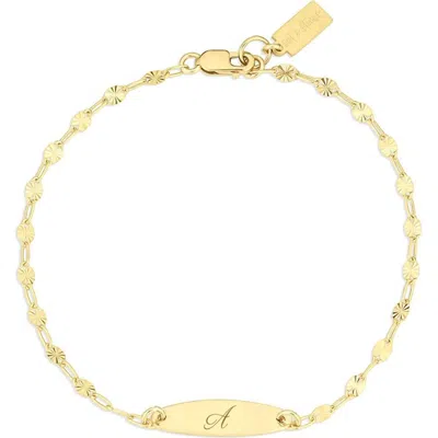 Set & Stones Banks Initial Bracelet In Metallic