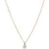 Set & Stones Birthstone Charm Pendant Necklace In Gold
