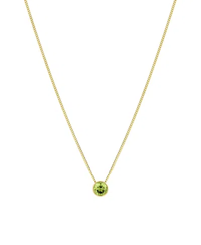 Set & Stones Birthstone Pendant Necklace In Gold