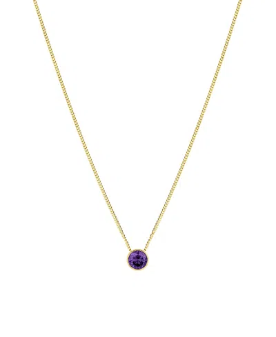 Set & Stones Birthstone Pendant Necklace In February