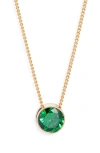 Set & Stones Birthstone Pendant Necklace In Gold