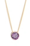 Set & Stones Birthstone Pendant Necklace In Pink
