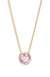 Set & Stones Birthstone Pendant Necklace In Gold
