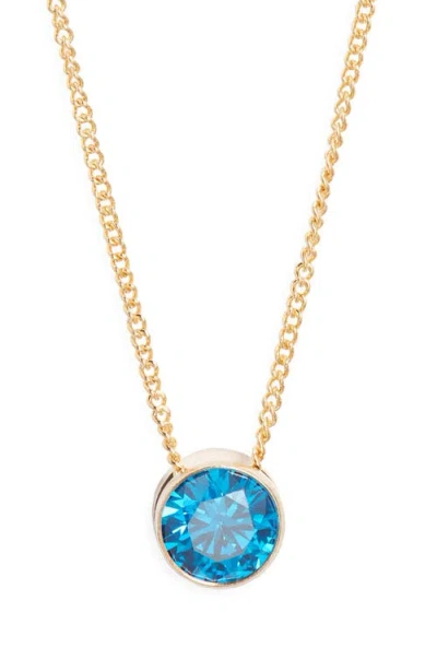 SET & STONES SET & STONES BIRTHSTONE PENDANT NECKLACE