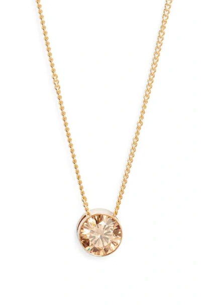 Set & Stones Birthstone Pendant Necklace In Gold