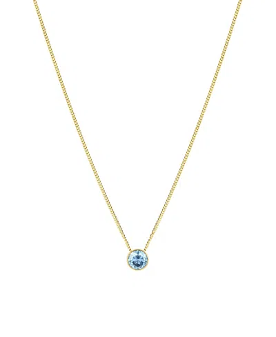 Set & Stones Birthstone Pendant Necklace In Transparent