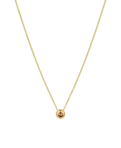 Set & Stones Birthstone Pendant Necklace In Transparent