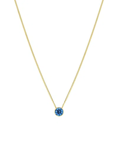 Set & Stones Birthstone Pendant Necklace In Gold