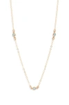 Set & Stones Birthstone Station Necklace In Gold