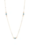 Set & Stones Birthstone Station Necklace In Gold