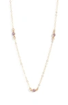 Set & Stones Birthstone Station Necklace In Gold