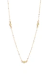 Set & Stones Birthstone Station Necklace In Gold