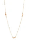 Set & Stones Birthstone Station Necklace In Gold