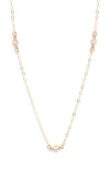 Set & Stones Birthstone Station Necklace In Gold
