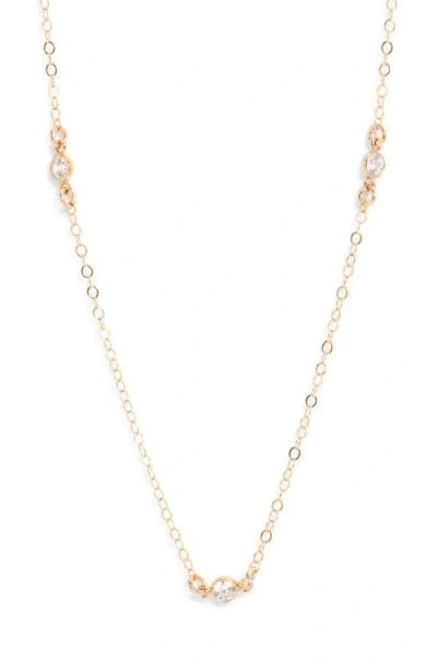 Set & Stones Birthstone Station Necklace In Gold